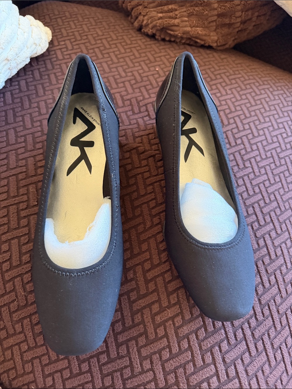Anne Klein Dark Brown Women's Slip-On Ballet Flats
